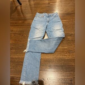 Madewell Light Blue Straight Leg Jeans